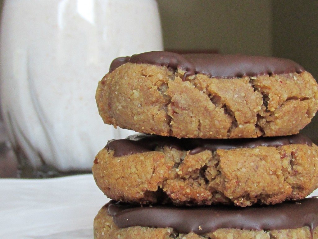 Peanut-butter Cookies w/ Chocolate